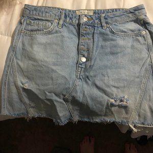 mini jean skirt